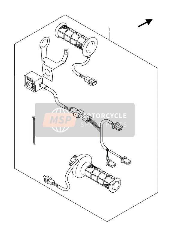 Suzuki AN650Z BURGMAN EXECUTIVE 2016 OPTIONAL (GRIFFHEIZUNG SET) für ein 2016 Suzuki AN650Z BURGMAN EXECUTIVE